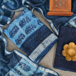 Handblock jaipur linen salwar-YJ160
