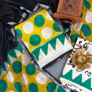 Handblock jaipur linen salwar-YJ165
