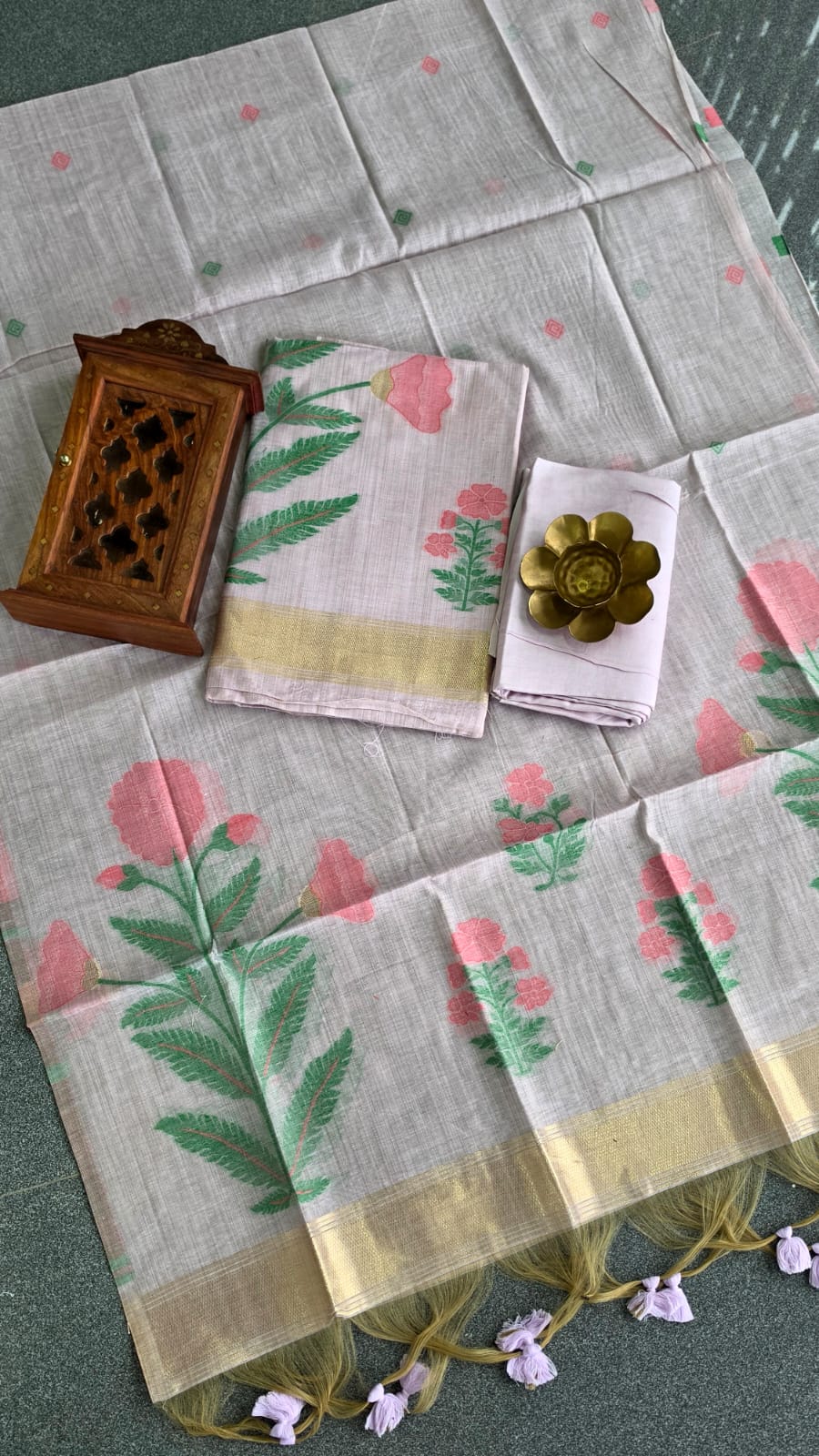 Munga silk salwar(pastel lavender)-MG80