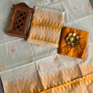 Tussar silk salwar(mustard yellow)-MG71