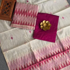 Tussar silk salwar(magenta pink)-MG73