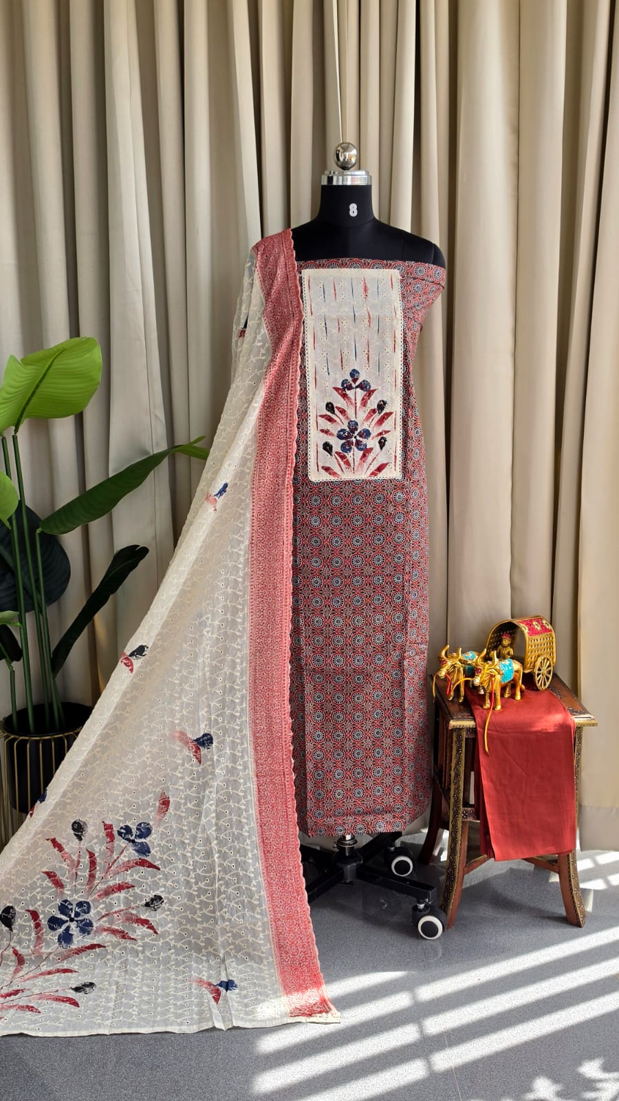 Ajrak cotton salwar-MG88