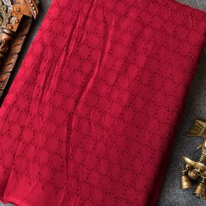 Hakoba cotton running material(Maroon colour)-HF8