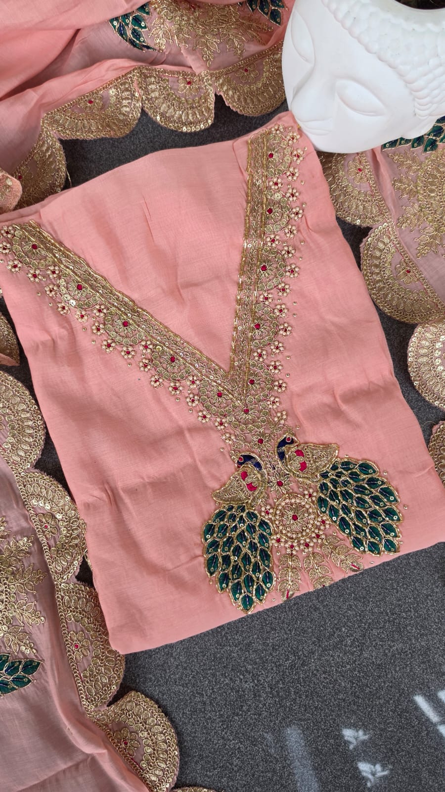 Premium mul chanderi salwar with lining-GB36 - Image 4
