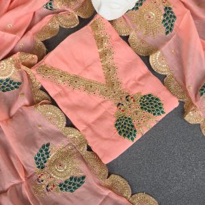 Premium mul chanderi salwar with lining-GB36