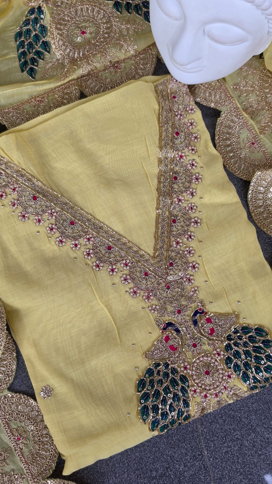 Premium mul chanderi salwar with lining-GB34 - Image 2