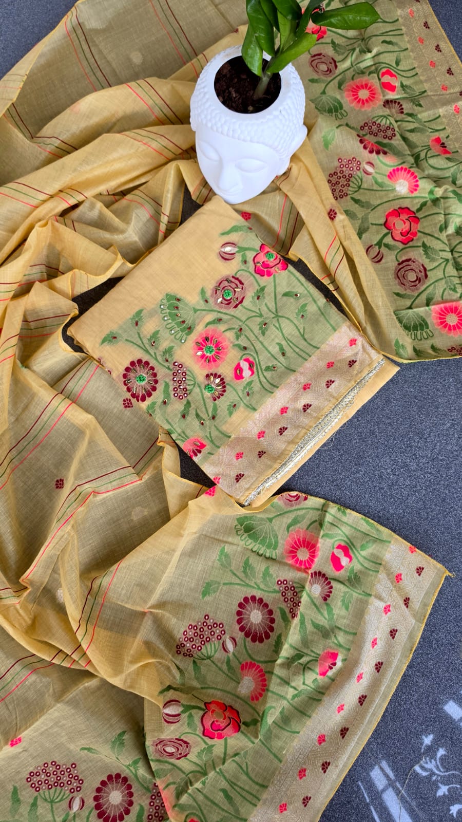 Premium munga cotton salwar-GB40