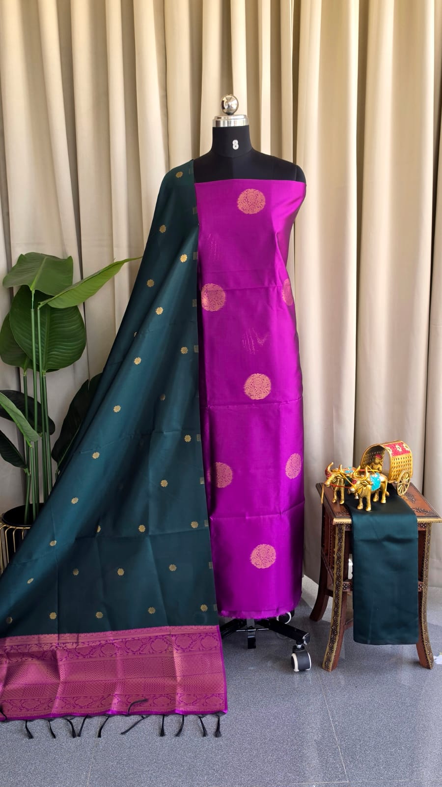 Kanchipuram semi soft silk salwar-KA1