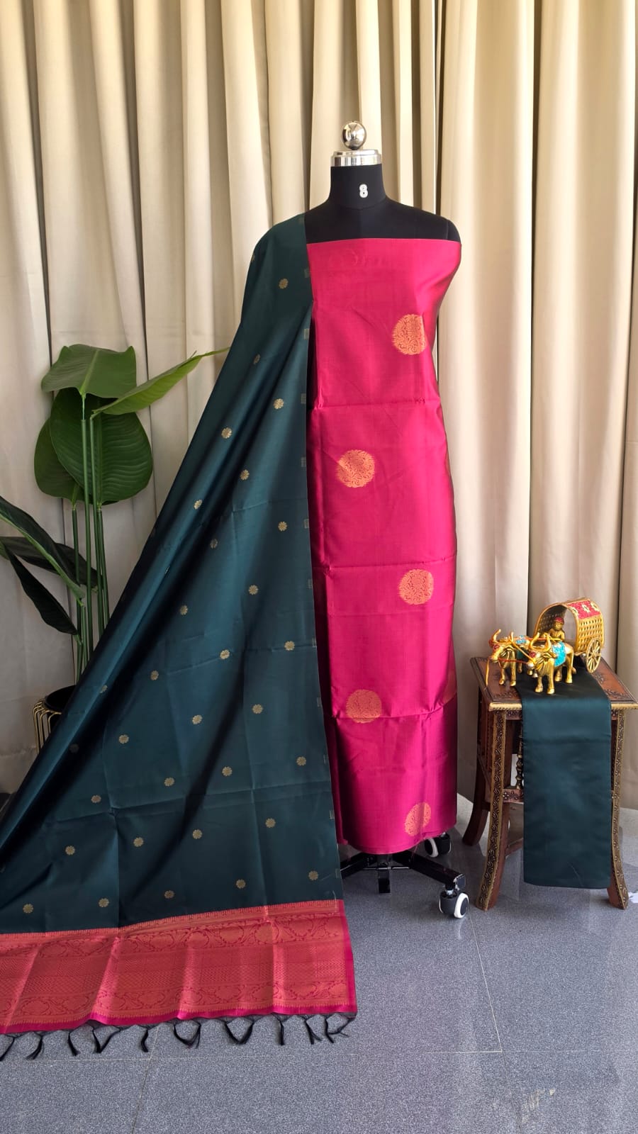Kanchipuram semi soft silk salwar-KA4
