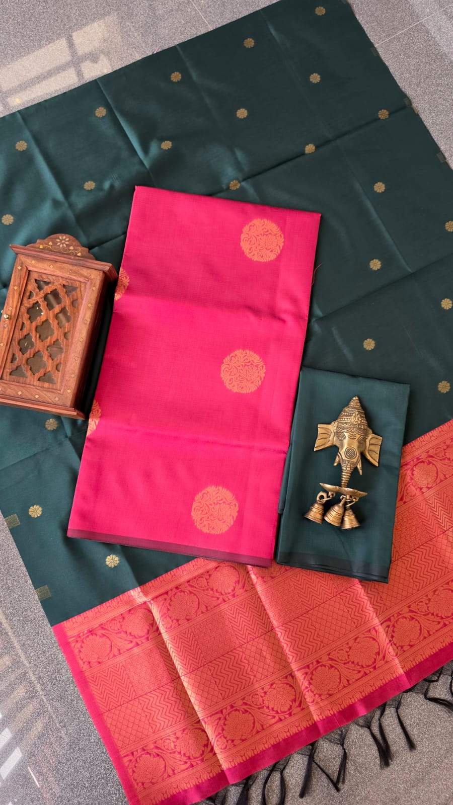 Kanchipuram semi soft silk salwar-KA4 - Image 2