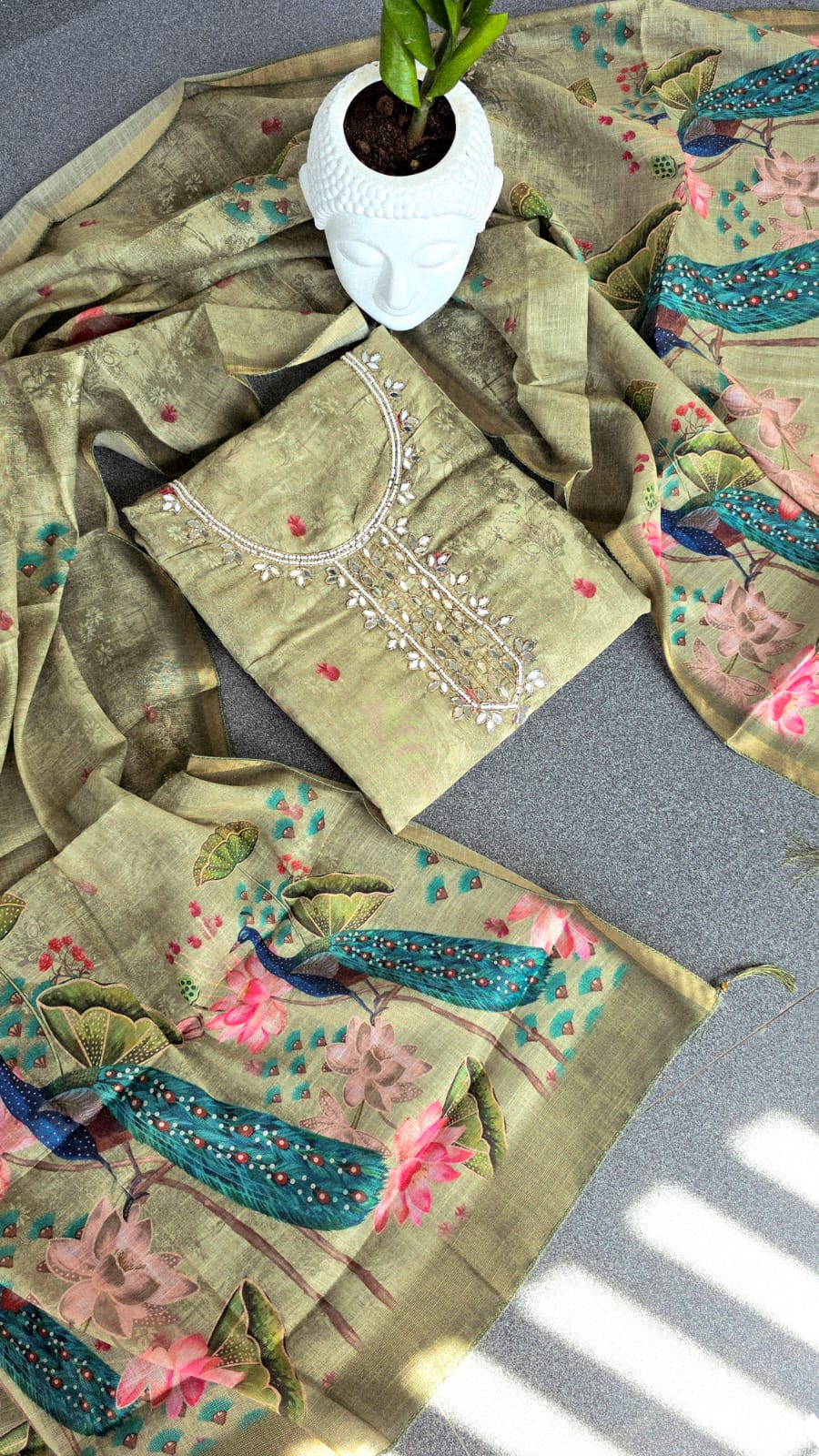Premium linen salwar with lining -GB50 - Image 2