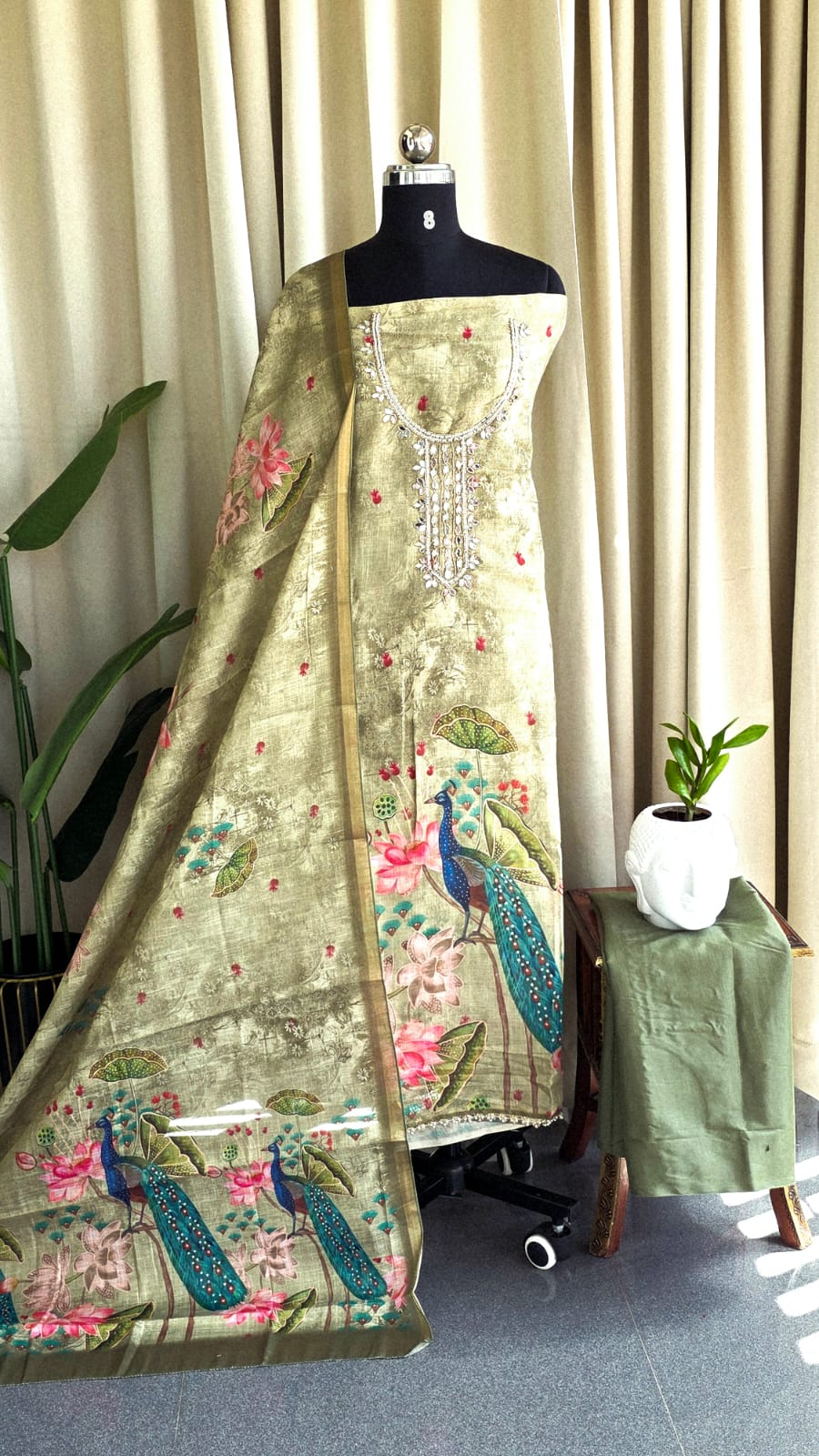 Premium linen salwar with lining -GB50