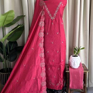 Mul chanderi embroidered salwar-VS88