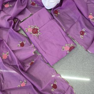 Mul chanderi embroidered salwar-VS107