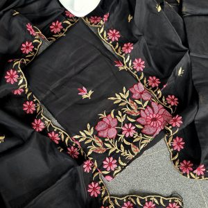 Mul chanderi embroidered salwar-VS113