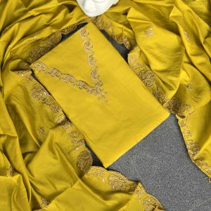 Mul chanderi embroidered salwar-VS115