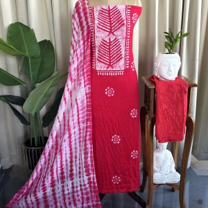 Gadwal batik silk salwar suit material-VS137