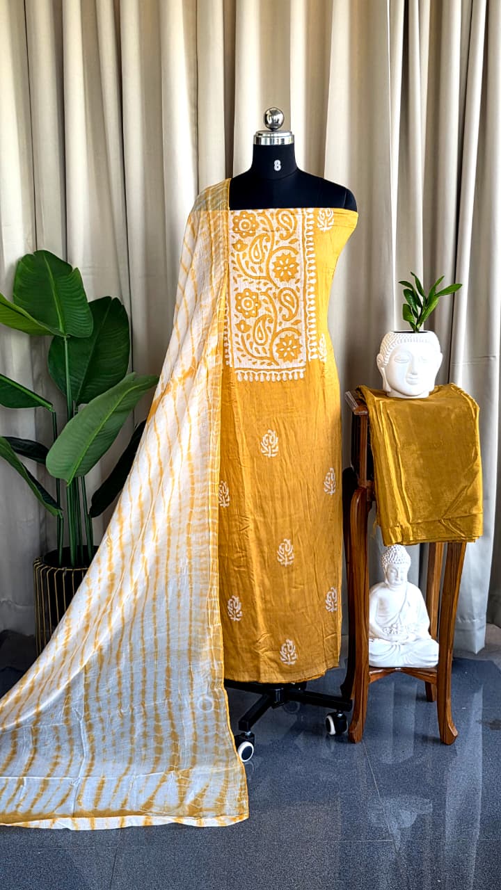 Gadwal batik salwar suit material-VS142