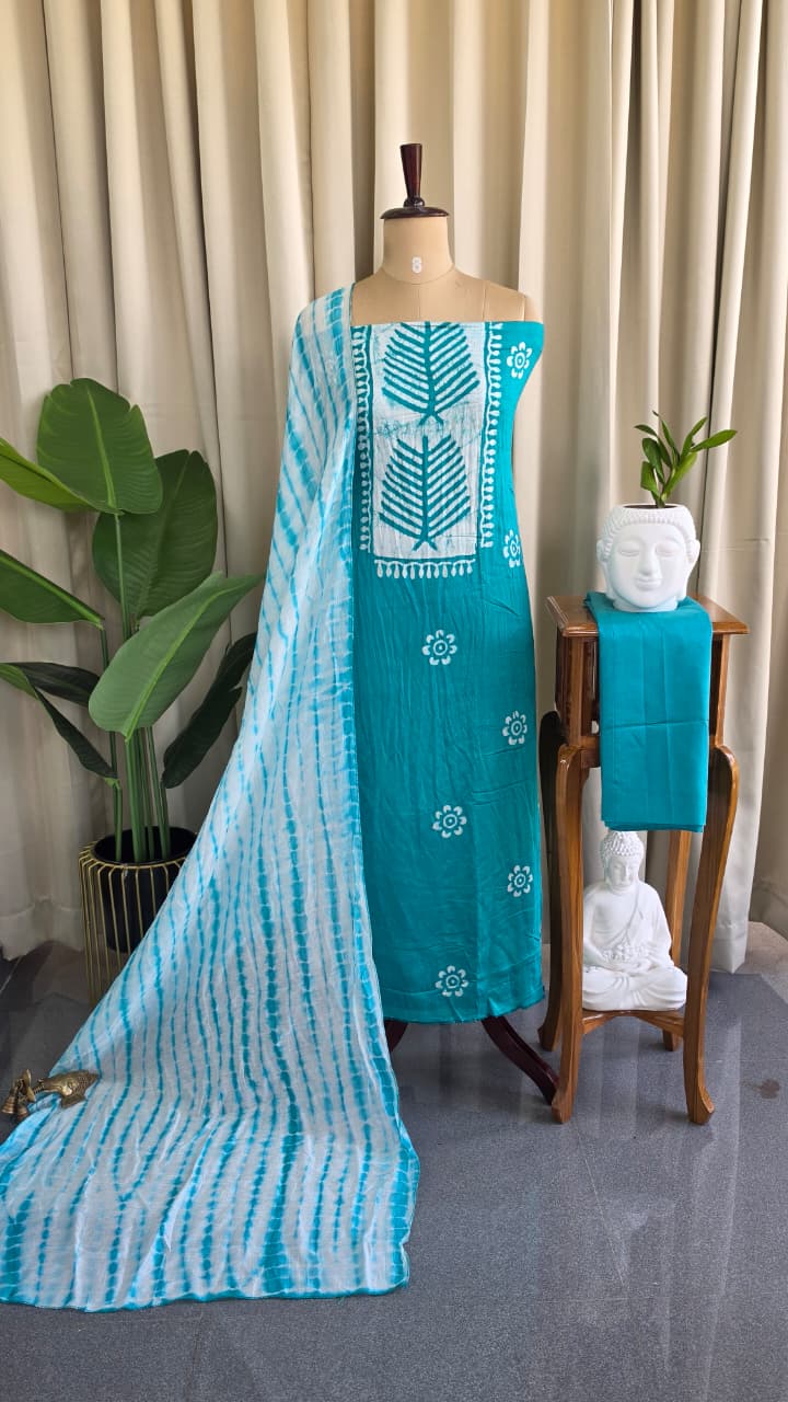 Gadwal batik salwar suit material-VS150