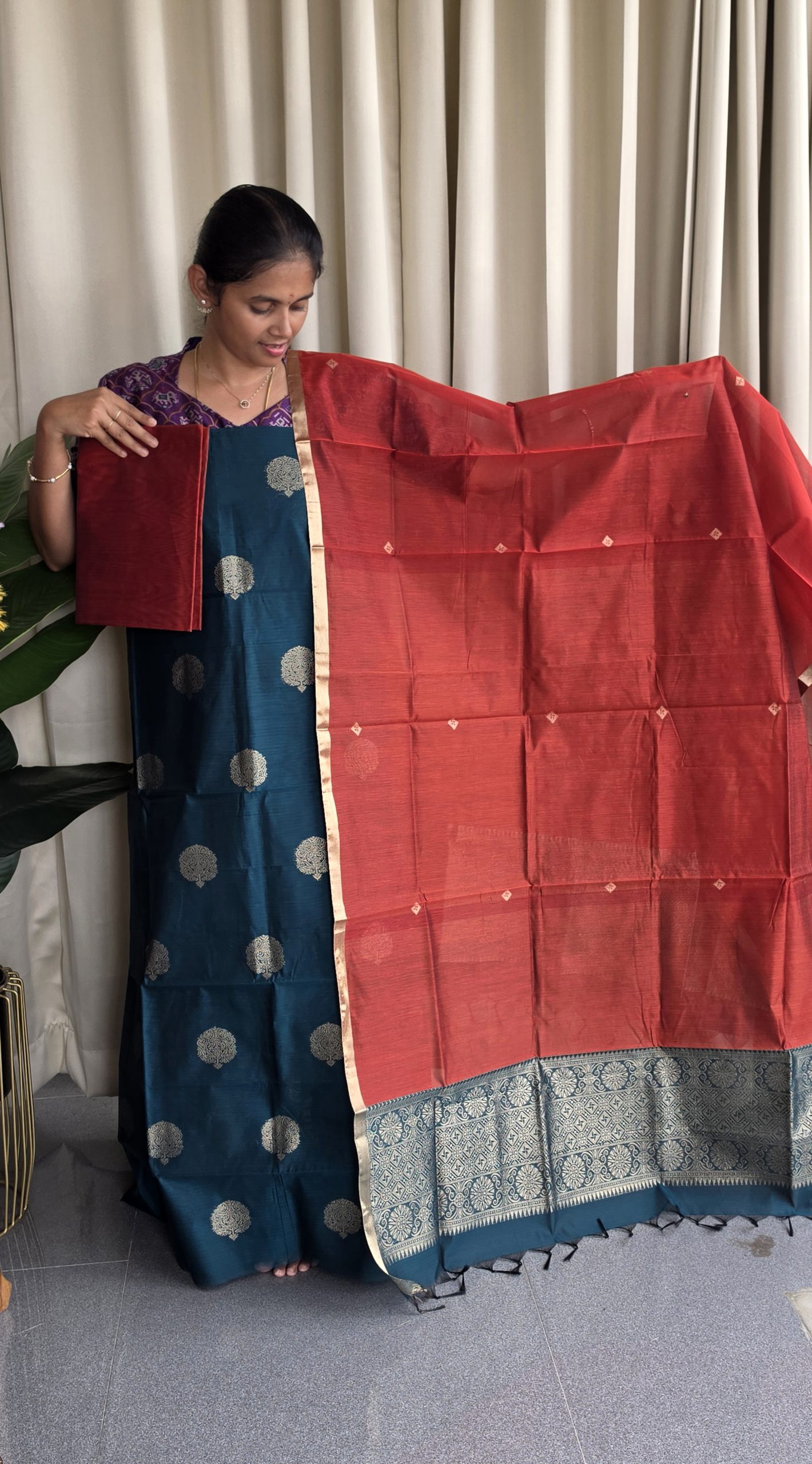 Premium silk cotton 3 pcs set-KM9