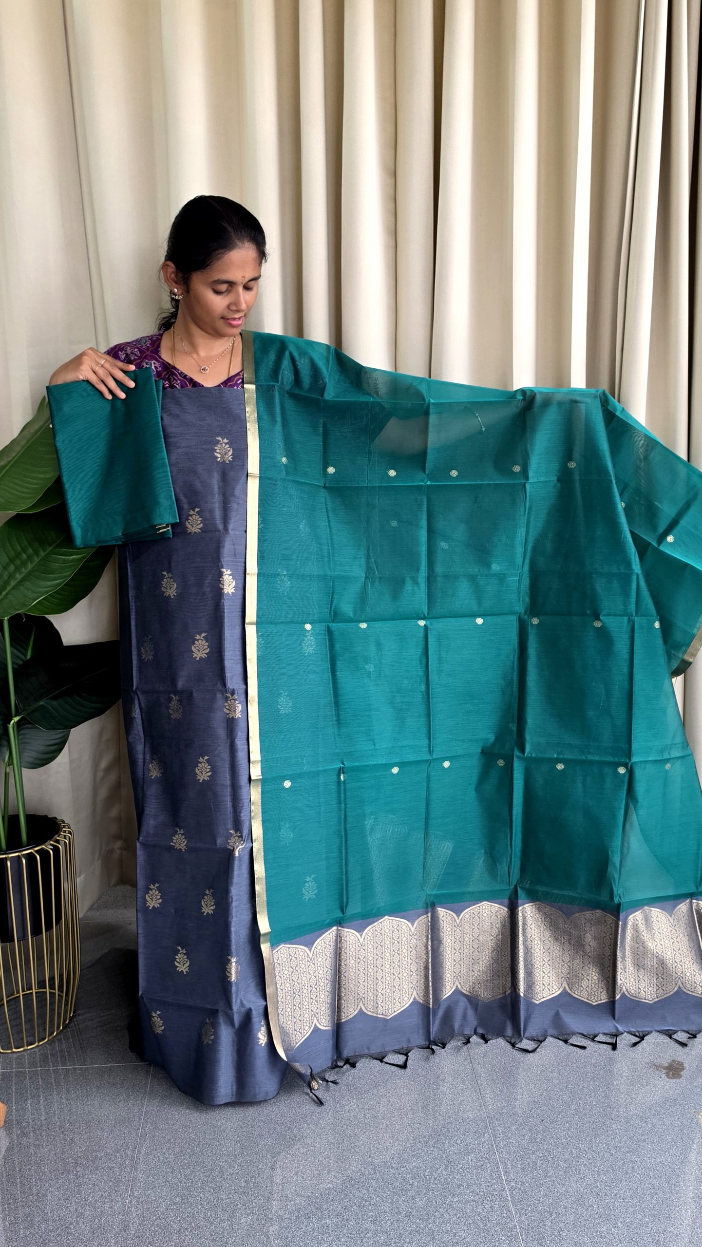 Premium silk cotton 3 pcs set-KM33