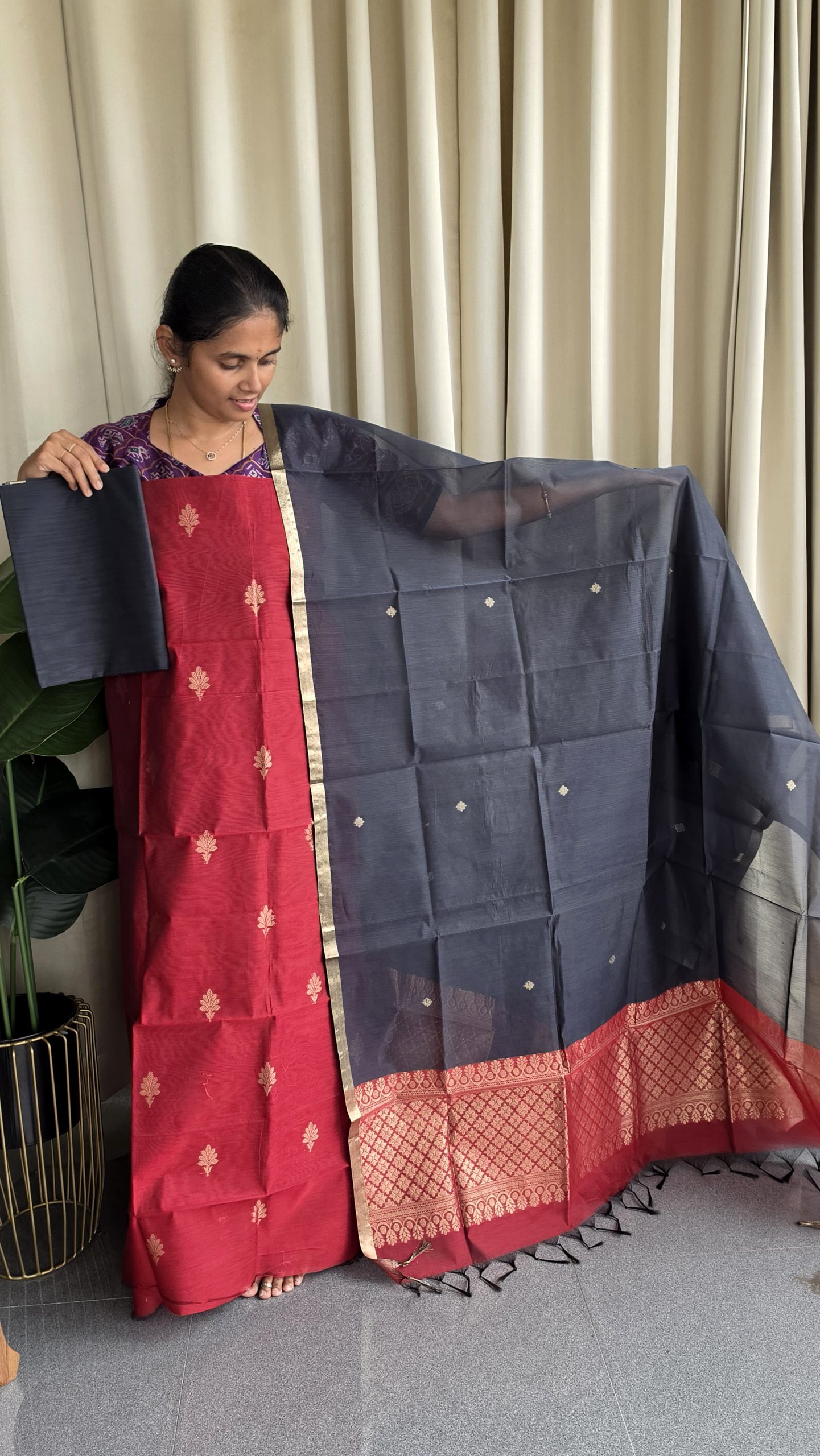 Premium silk cotton 3 pcs set-KM44