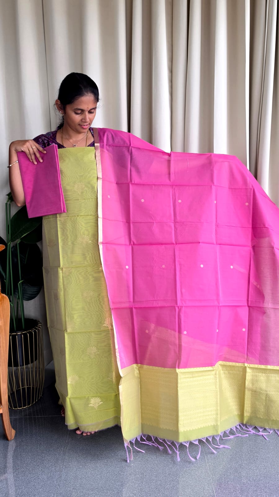Premium silk cotton 3 pcs set-KM51