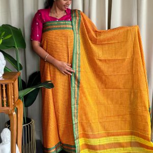 Narayanpet Mercerized checks cotton salwar-GT39
