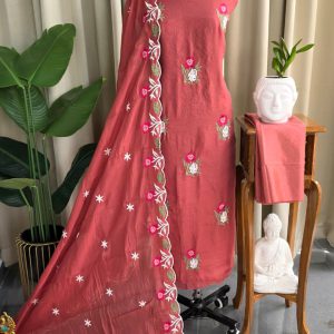 Mul chanderi embroidered salwar-GT59