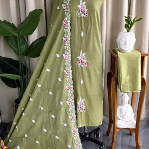 Mul chanderi embroidered salwar-GT63