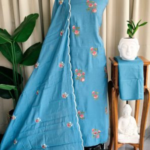 Mul chanderi embroidered salwar-GT66