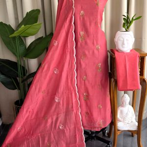 Mul chanderi embroidered salwar-GT71