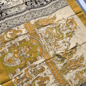 Chennuri Silk Kalamkari dupatta-BQ8