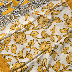 Chennuri Silk Kalamkari dupatta-BQ9