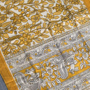 Chennuri Silk Kalamkari dupatta-BQ20