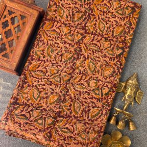 Handblock kalamkari cotton running material(1m)-TW2
