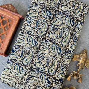 Handblock kalamkari cotton running material(1m)-TW10