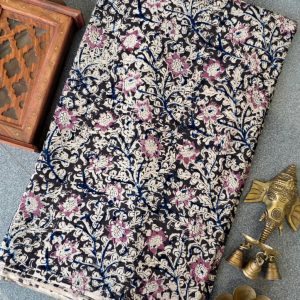 Handblock kalamkari cotton running material(1m)-TW13