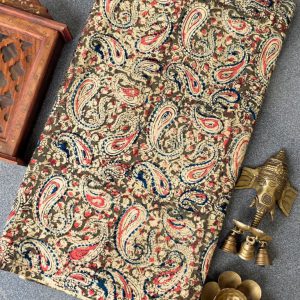 Handblock kalamkari cotton running material(1m)-TW22