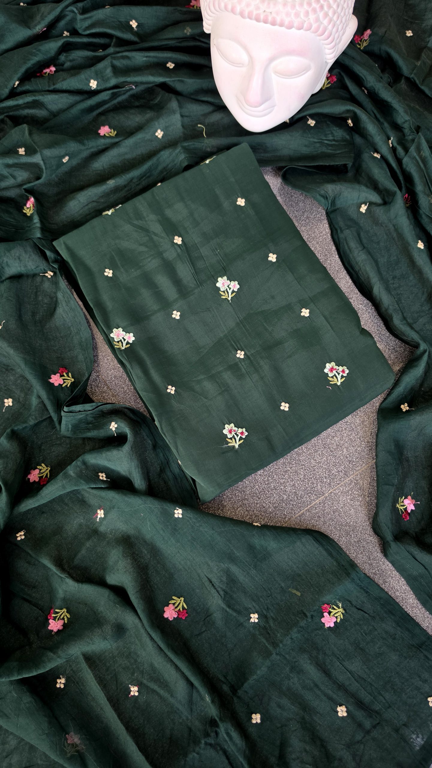 Mul chanderi embroidery salwar-CH2 - Image 2