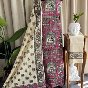 Bhagalpuri Madhubani silk salwar-ER1