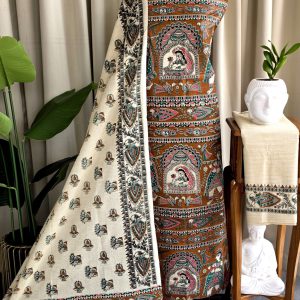 Bhagalpuri Madhubani silk salwar-ER4