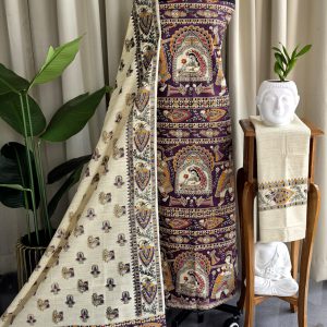 Bhagalpuri Madhubani silk salwar-ER5