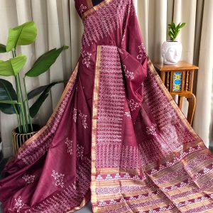 Bhagalpuri silk saree-RO7