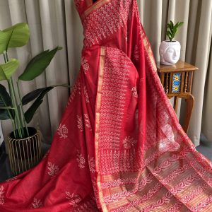 Bhagalpuri silk saree-RO9