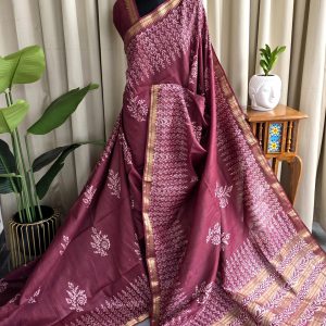Bhagalpuri silk saree-RO23