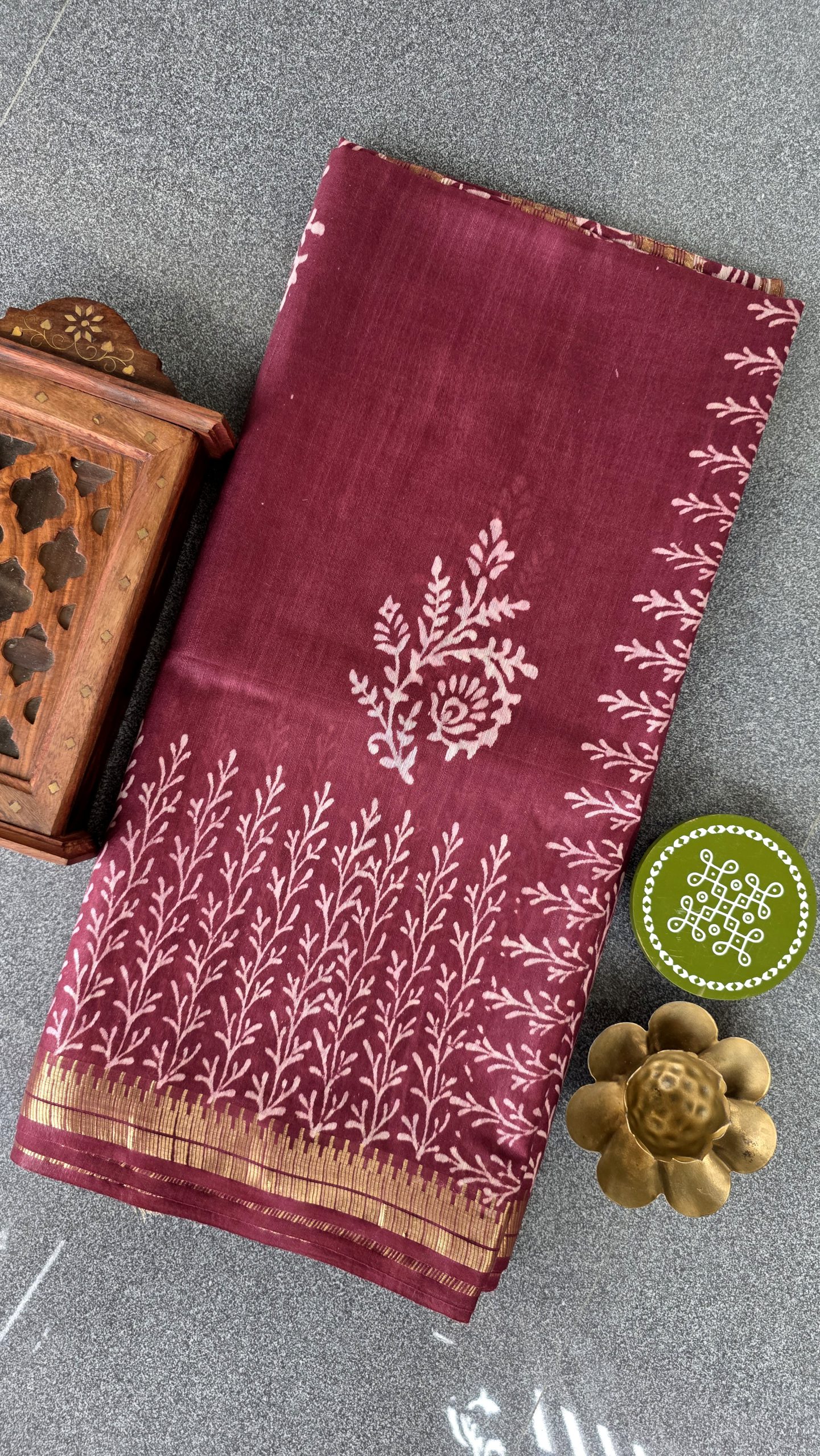 Bhagalpuri silk saree-RO10 - Image 2
