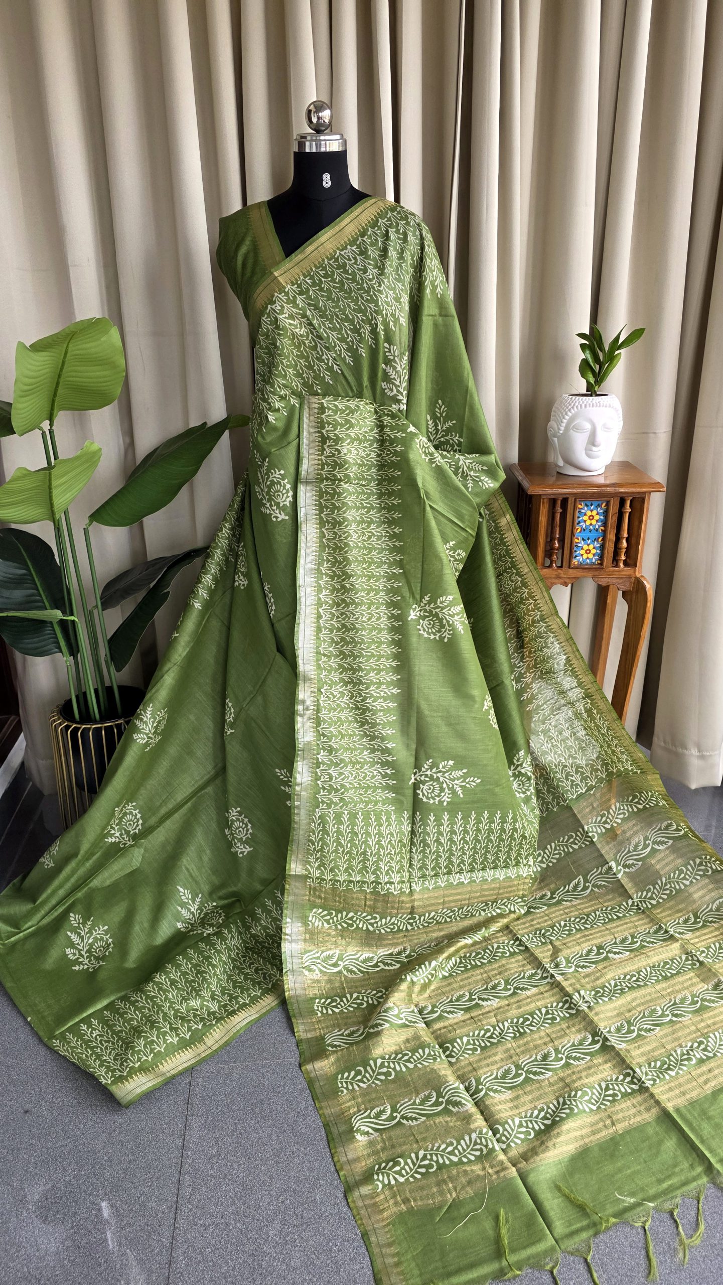 Bhagalpuri silk saree-RO12