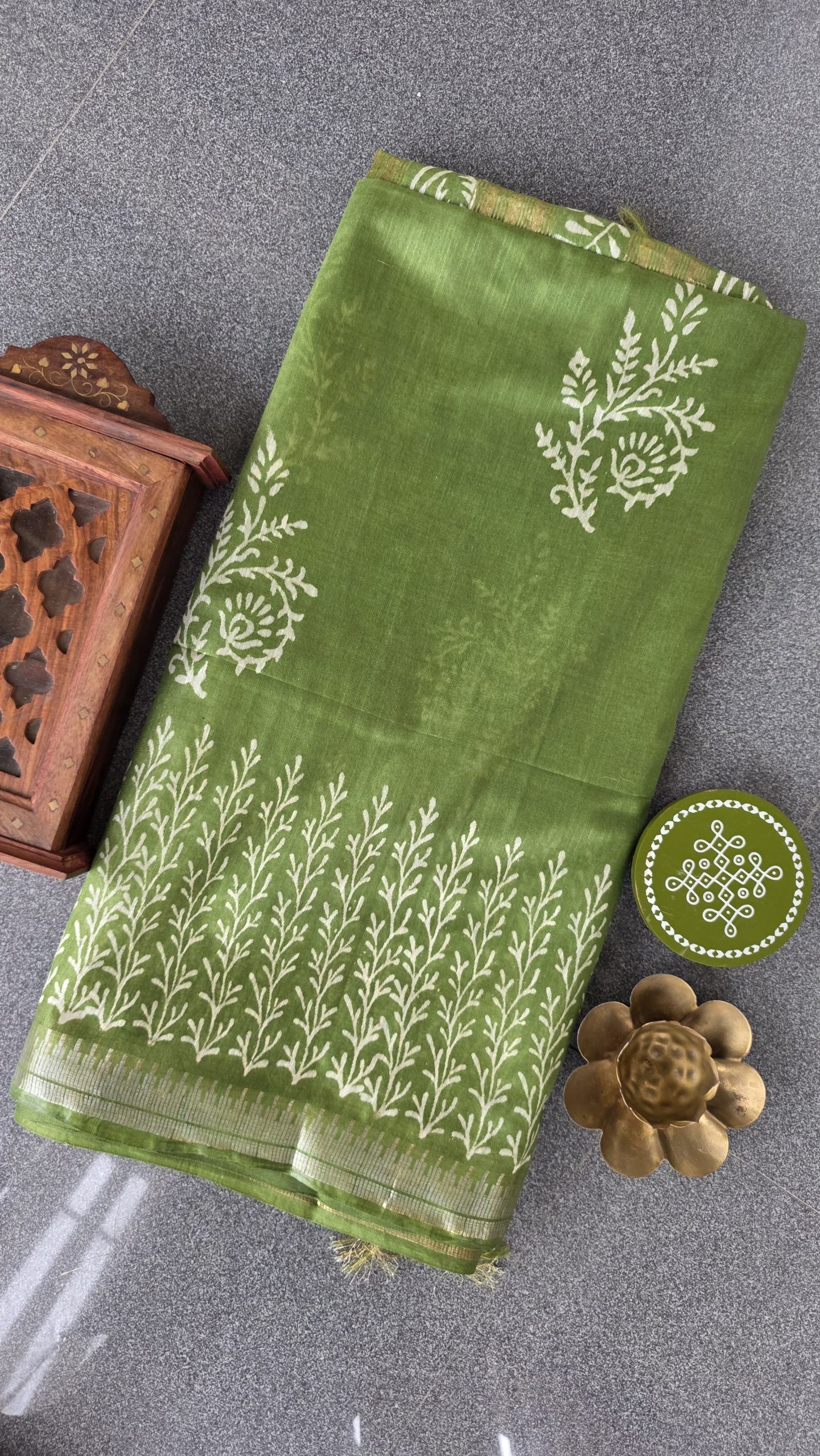 Bhagalpuri silk saree-RO12 - Image 2