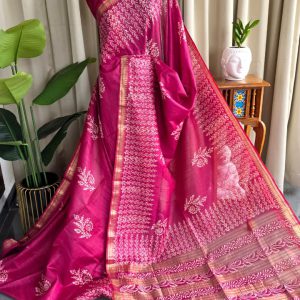 Bhagalpuri silk saree-RO13